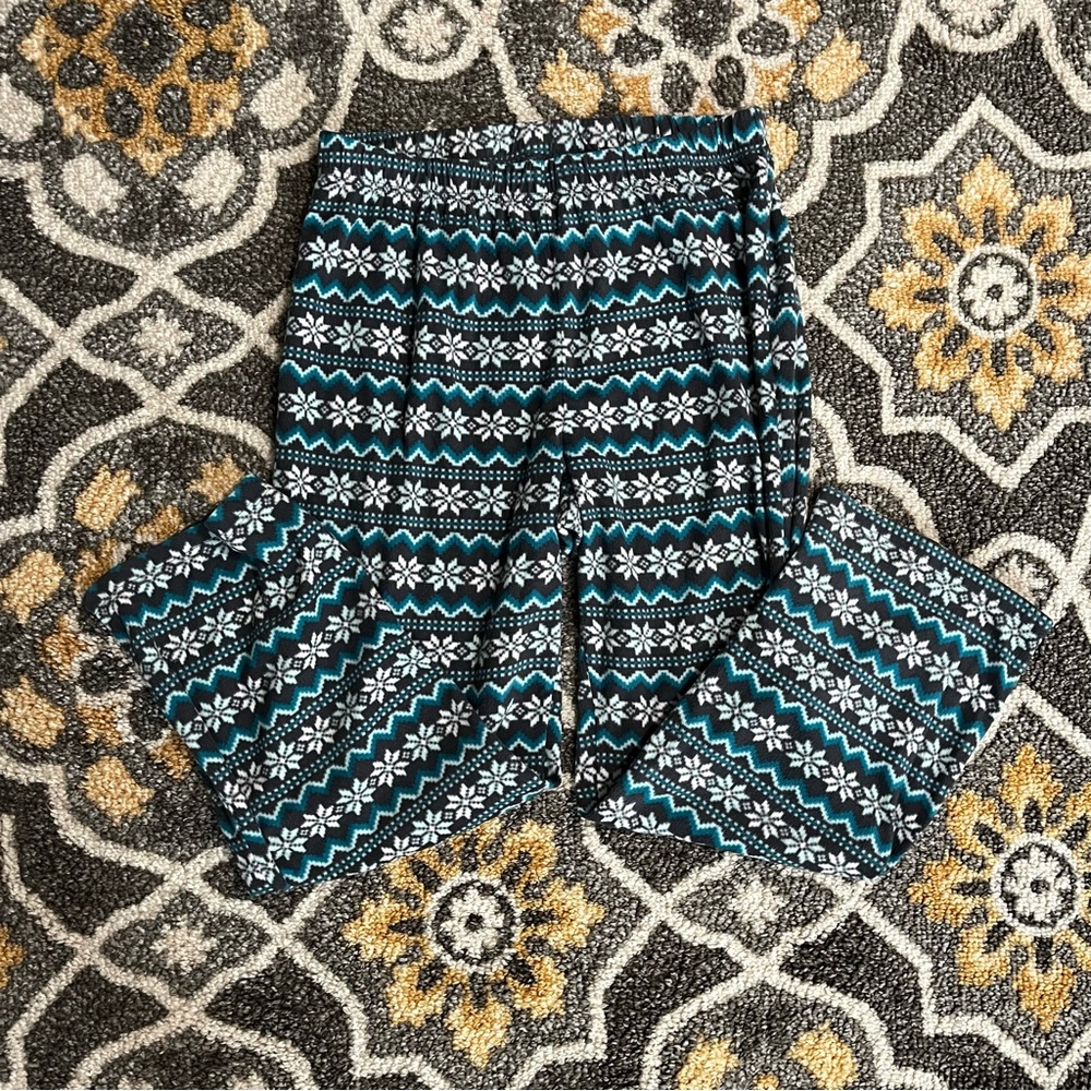 Covington Teal and Dark Gray Patterned Pajama Set XL - Picture 4 of 5